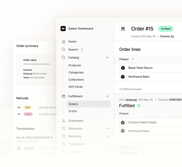 Saleor Administration Dashboard